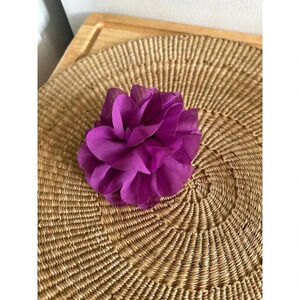 Purple Fake Flower Hair clip